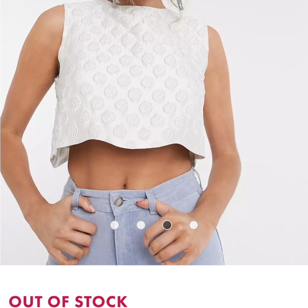 NWT ASOS dream sister Jane tie back top - Picture 2 of 9